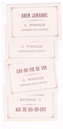 5 5 Etiquettes Eau-de-vie De-vin G-pinsolle  Grenade -sur-l'adour - Other