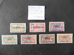 Oubangui :7  Timbres  Oblitérés Et Neufs Sans Gomme - Used Stamps