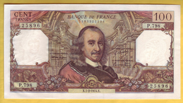 BILLET FRANCAIS - 100 Francs Corneille 7-2-1974 Presque NEUF - 100 F 1964-1979 ''Corneille''