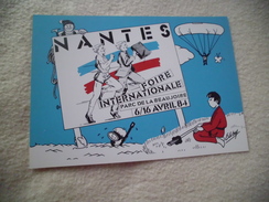 BELLE ILLUSTRATION SIGNE ELIBY....FOIRE INTERNATIONALE A NANTES 1984 - Foires