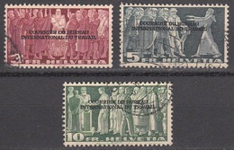 Switzerland 1950 Official, Cancelled, See Notes, Sc# 3O80-3O82, Mi 18-20 - Dienstzegels