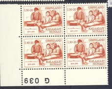 #Greenland 1979. Knud Rasmussen. Bloc Of 4. Michel 116. MNH(**) - Unused Stamps