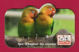 Magnet Publicitaire  MAXI ZOO.   Perruches. - Publicitaires