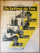 Affiche Cinéma Originale Du Film EN LETTRES DE FEU 1959  "CAREER"  De HAL WALLIS   Avec DEAN MARTIN Et SHIRLEY MACLAINE - Affiches & Posters