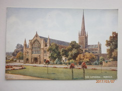 Postcard The Cathedral Norwich Norfolk Valentine's Art Colour Water Colour By Parr  My Ref B1946 - Norwich