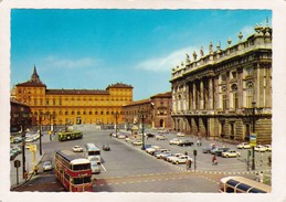 TORINO : I Palazzi Reale E Madama (animata - Auto - Autobus) - Palazzo Madama