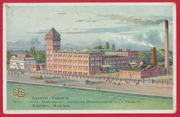 AK Aus Gröba / RIESA 'Seifen-Fabrik' ~ 1914 - Riesa