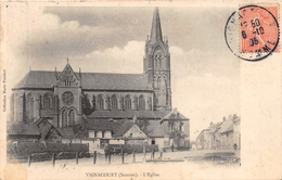 80.  VIGNACOURT.  L'EGLISE.  BEAU PLAN.  1905 - Vignacourt