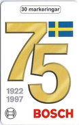 Sweden - Telia - Bosch 75 Years, 04.1997, 1.900ex, Used - Schweden