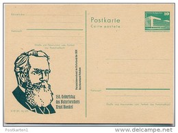 DDR P84-3-84 C60 Postkarte Zudruck ERNST HAECKEL Potsdam 1984 - Cartes Postales Privées - Neuves