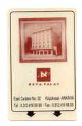 CLE D'HOTEL Neva Palace  ANKARA  Turquie - Hotel Key Cards