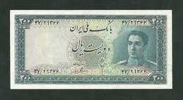 IRAN 200 Rials 1951 _ UNC_Mohammad Reza Pahlavi _Persian - Iran