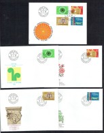 1980  Timbres De Propagande Zum 636-9, MiNr 1170-3 Groupe Et Unités - FDC