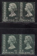 $1 X 2 Pairs Used Hong Kong 1973 /1975 Simplified - Used Stamps