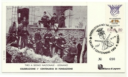 1979 - Italia - Cartolina Commemorativa Tiro A Segno 1/36 - Tiro (armi)