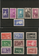MONACO Année 1942  N° Y/T : 234/248* Côte: 27,00€ - Unused Stamps
