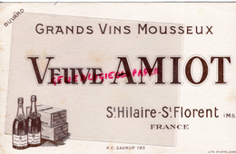 49 - ST SAINT HILAIRE SAINT FLORENT- BUVARD VEUVE AMIOT - VINS MOUSSEUX-IMPRIMERIE MIETTE ANGOULEME - Alimentos