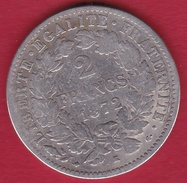 France 2 Francs Argent Cérès 1872 K - Autres & Non Classés