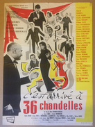 Affiche Cinéma Originale Du Film C'EST ARRIVE A 36 CHANDELLES 1957 De HENRI DIAMANT-BERGER Avec ANNE SOURZA GUY BERTIL - Affiches & Posters