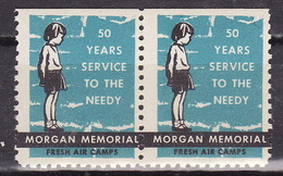 USA HOLIDAY GREETINGS MORGAN MEMORIAL  VIGNETTE,CINDERELLA,LABEL - Ohne Zuordnung