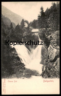 ALTE POSTKARTE BADGASTEIN OBERER FALL Bad Gastein Waterfall Ansichtskarte Postcard AK Cpa - Bad Gastein