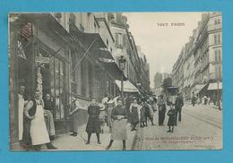 CPA TOUT PARIS 40 -Tramway Funiculaire - Coiffeur Rue De Belleville XIXème Et XXème Arrt. Edition FLEURY - District 19