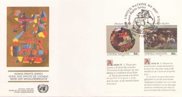 NATIONS UNIES FDC DU 20 NOVEMBRE 1991 NEW YORK SERIE DES DROITS DE L HOMME - Lettres & Documents