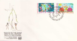 NATIONS UNIES FDC DU 14 JUIN 1991 NEW YORK DROITS DE L ENFANT - Briefe U. Dokumente