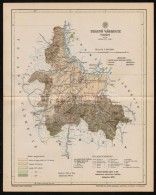 1893 Brassó Vármegye Térképe, Tervezte Gönczy Pál, Pallas Nagy Lexikona,... - Autres & Non Classés