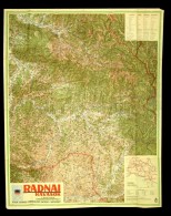 1941 Radnai Havasok, 1:200.000, Budapest, 1941, M. Kir. Honvéd Térképészeti... - Autres & Non Classés