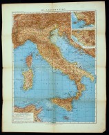 1912 Olaszország Térképe. Mérték:1:2,750.000.... - Autres & Non Classés