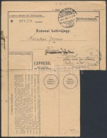 1940 SAS Behívó  - Katonai Behívójegy - Other & Unclassified