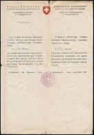 1944 Bp., A Svájci Követség által Zsidó Férfi Számára... - Sonstige & Ohne Zuordnung
