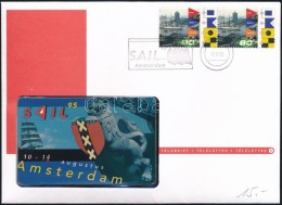 1995 Amsterdam Sail 95 Bontatlan GyÅ±jtÅ‘i Telefonkártya, Bélyegzett Borítékban - Non Classés