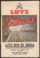 1927 Lutz Sikurit Reklám Prospektus - Werbung