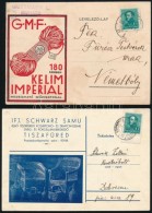 1933-1937 2 Db Reklámos LevelezÅ‘lap: Kleim Imperial SzÅ‘nyegfonal, Ifj. Schwarz Samutiszafüredi... - Publicités