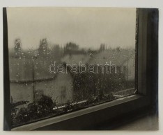 Cca 1938 Szabó Lajos (Újpest): Koppan Az EsÅ‘, Pecséttel Jelzett Vintage... - Autres & Non Classés