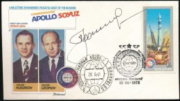 Alekszej Leonov (1934- ) Szovjet Å±rhajós Aláírása Emlékborítékon... - Sonstige & Ohne Zuordnung