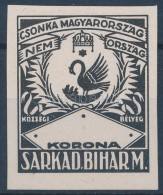 Sarkad 1922 Próbanyomat értékjelzés Nélkül - Non Classés