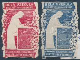 ** 1898 Béla Szekula Budapest-Hongrie Nemzetközi Bélyegkereskedés 2 Db... - Non Classés