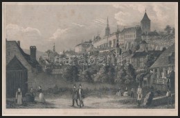 Cca 1840 Prága, Hradzsin Acélmetszet / Prague Engraving 18x13 Cm - Prints & Engravings