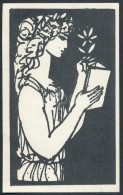 Jelzés Nélkül: Ex Libris, Fametszet, Papír, 9,5×6 Cm - Autres & Non Classés