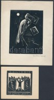 Vadász Endre (1901-1944): 6 Db Ex Libris, Linó/fametszet, Papír, Jelzettek,... - Autres & Non Classés