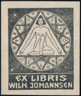 Karl Hugo Frech (1883-1945): Ex Libris Wilh. Johannsen, Fametszet, Papír, Jelzett A Dúcon,... - Autres & Non Classés