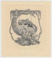 Franz Von Bayros (1866-1924): Erotikus Ex Libris Helene Und Emil Lemberger. Heliogravür, Papír, Jelzett... - Autres & Non Classés