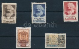 ** 1958 Karl Marx Sor Mi 2077-2079 + Mi 2134, Mi 2168 - Sonstige & Ohne Zuordnung