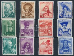 ** 1938-1940 Pro Juventute 3 Klf Sor - Sonstige & Ohne Zuordnung