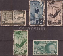 * 1934 Labdarúgó VB Mi 76, 80, 83, 86-87 (Mi EUR 368.-) (barnás Gumi  / Brownish Gum) - Sonstige & Ohne Zuordnung