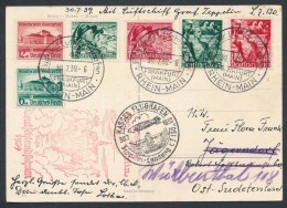 1939 Zeppelin Deutschlandfahrten Képeslap / Postcard - Sonstige & Ohne Zuordnung