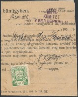 1945 Idézés 40f Bérmentesítés Nagybereznáról (összeragasztva... - Autres & Non Classés